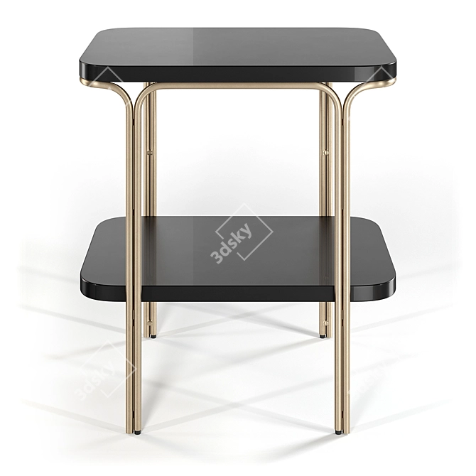 Double-tier Magazine Coffee TableLuxore 3D model image 2