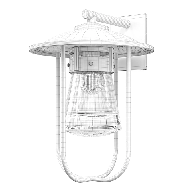 Erlenmeyer Large Outdoor Sconce 3D model image 2
