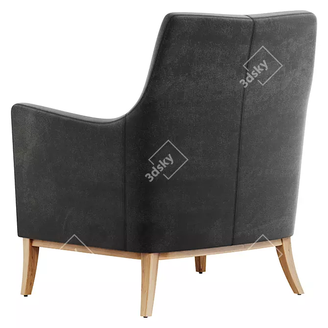 Contemporary Polo Plus Armchair in 3D 3D model image 4