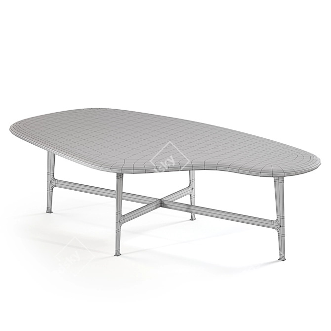 Elegant Addison Coffee Table 3D model image 2