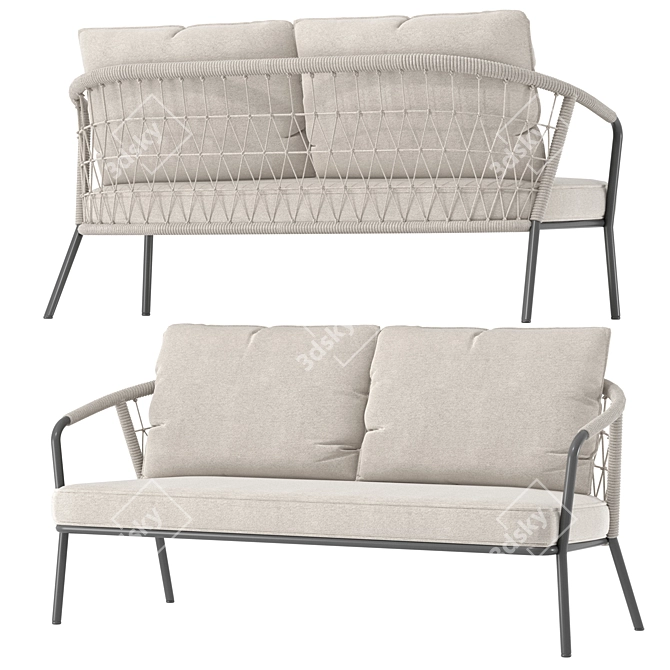 Mess Garden Seating Set 3D model image 1