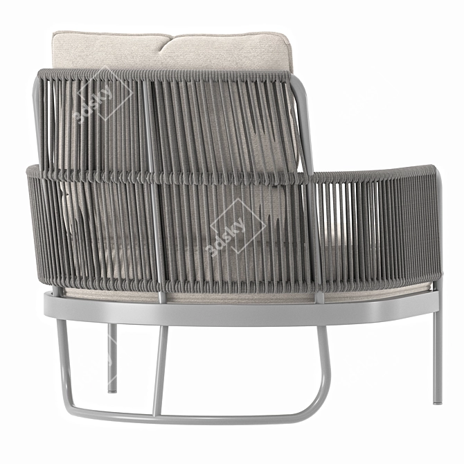 Nora Garden Armchair in Size 80cm 3D model image 2