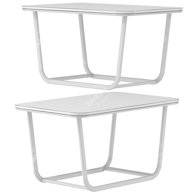 Modern Nora Coffee Table Design 3D model image 2