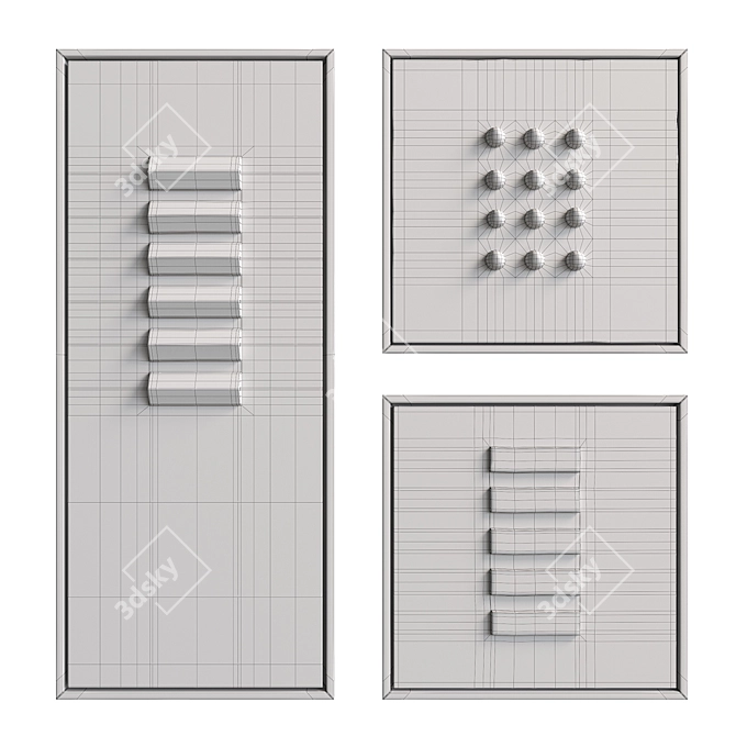 3D Relief Art Sculpture Texture 3D model image 6