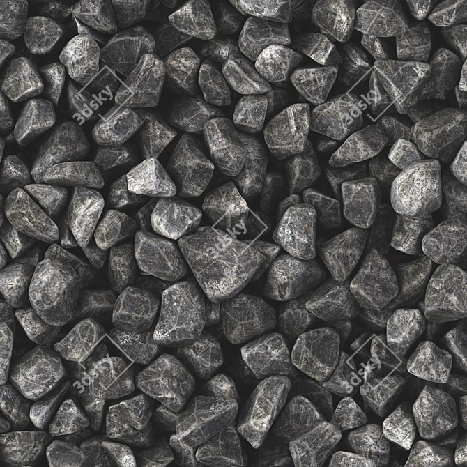 Stone Decor Texture Set 3D model image 1