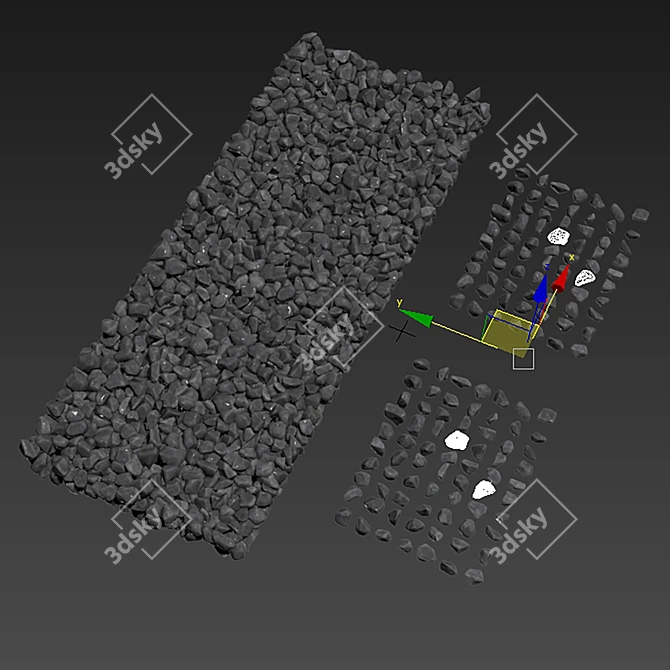 Stone Decor Texture Set 3D model image 6
