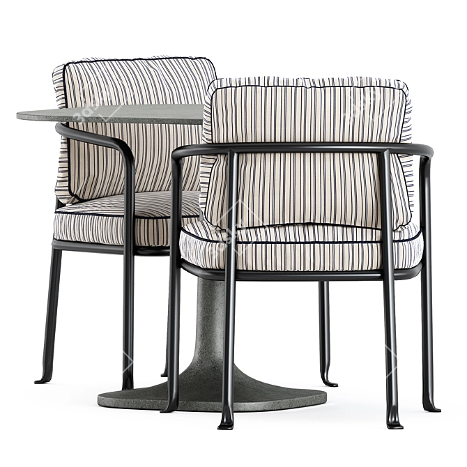 Elegant Outdoor Set by Bebitalia 3D model image 3