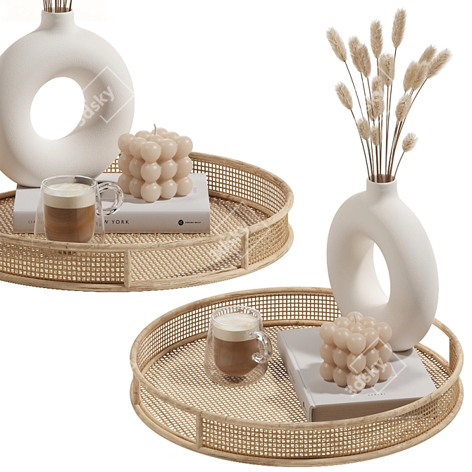 Elegant Decor Set 003 - 3D 3D model image 2