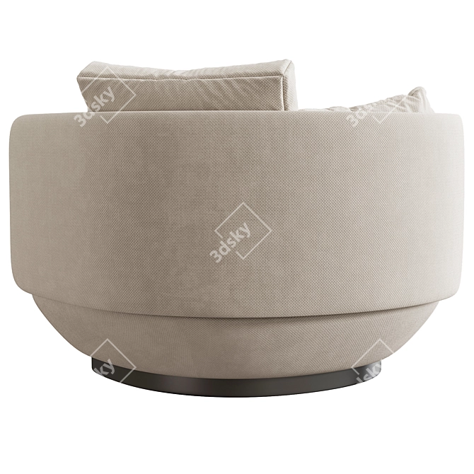 Modern Swivel Armchair by Wentz 3D model image 8
