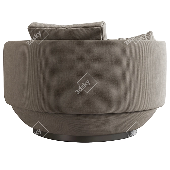 Modern Swivel Armchair by Wentz 3D model image 9