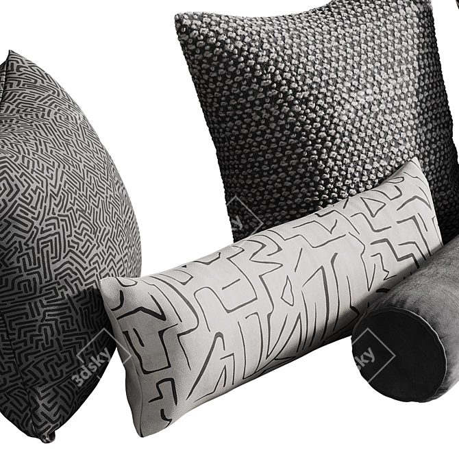 Emi Decorative Pillow Set 3D model image 4