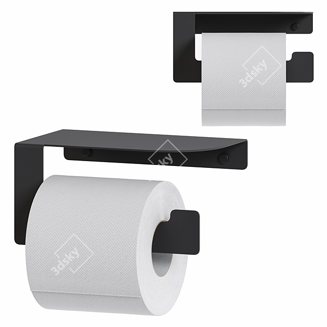 Bathroom Tissue Holder Stand 3D model image 1