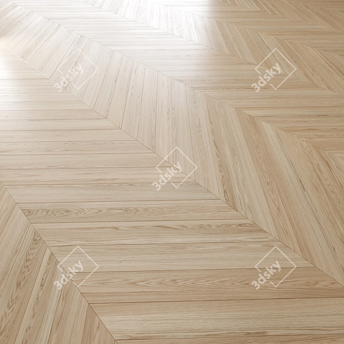 Oak Parquet Flooring 3D Models 3D model image 3