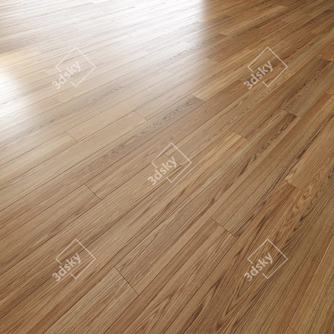 Oak Parquet Flooring 3D Models 3D model image 4