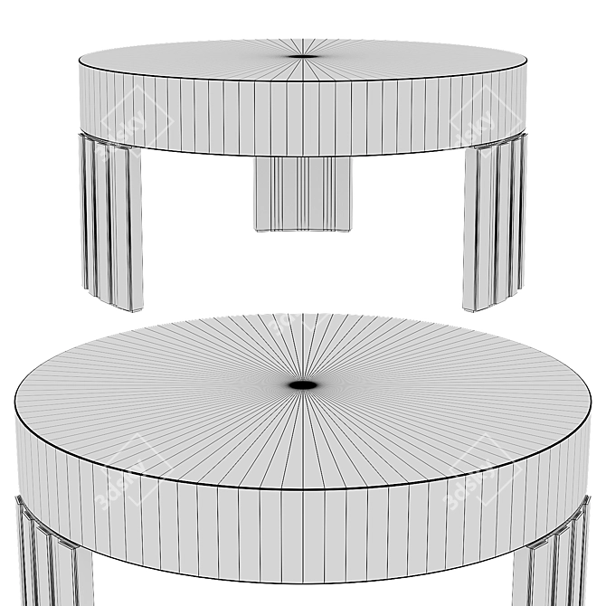 Mid-Century Coffee Table Modernism 3D model image 3