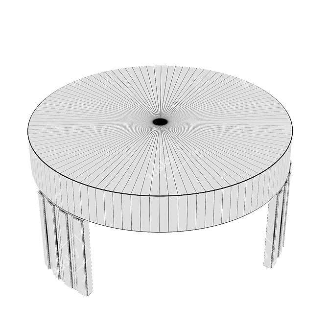 Mid-Century Coffee Table Modernism 3D model image 4