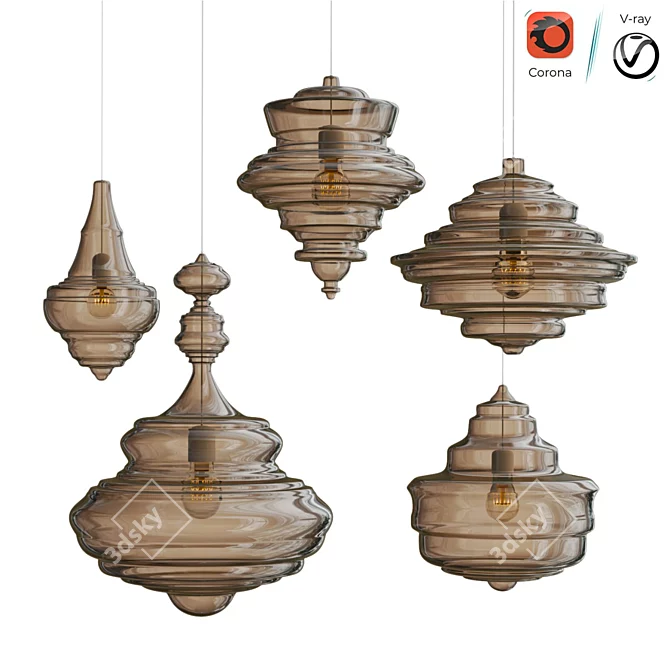 Eternal Glow Chandelier by LASVIT 3D model image 1