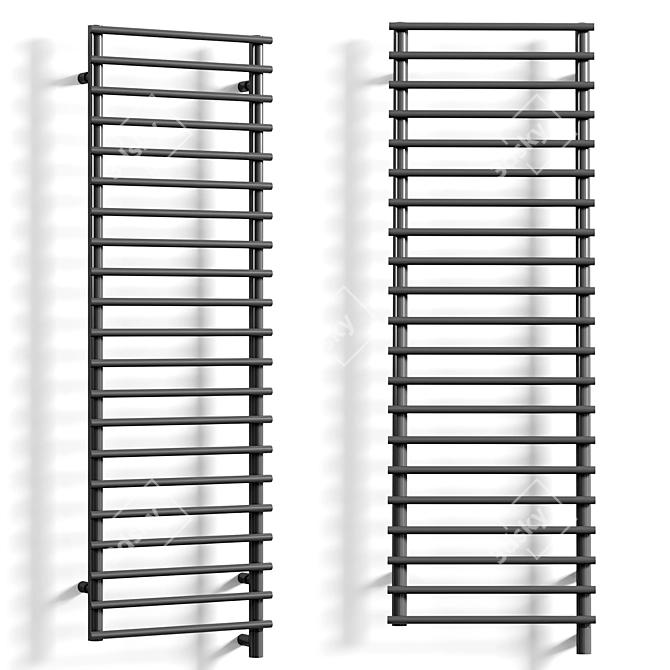  Sleek Steel Towel Radiator 3D model image 1