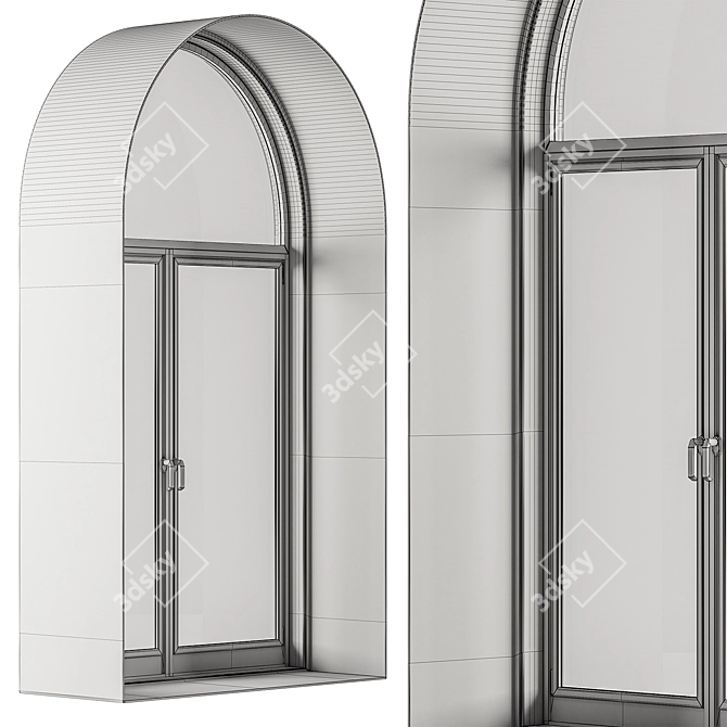 Contemporary Arched Windows Set 22 3D model image 6