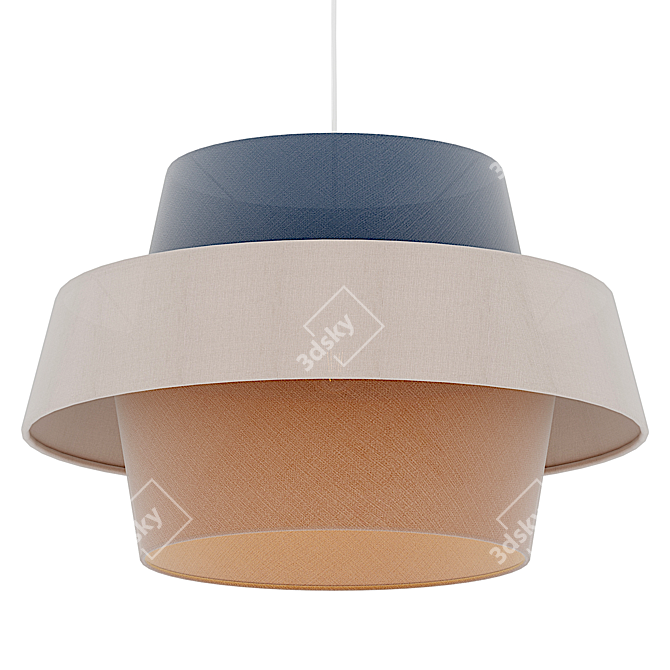 Modern Andromeda Hanging Light 3D model image 1