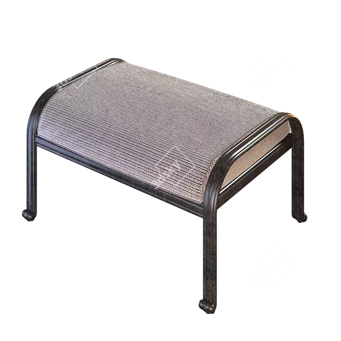 Classic Padded Stool, OG777GMw 3D model image 3