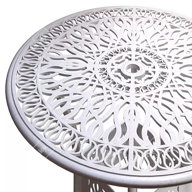 Classic Bar Table Черный, Белый 3D model image 6