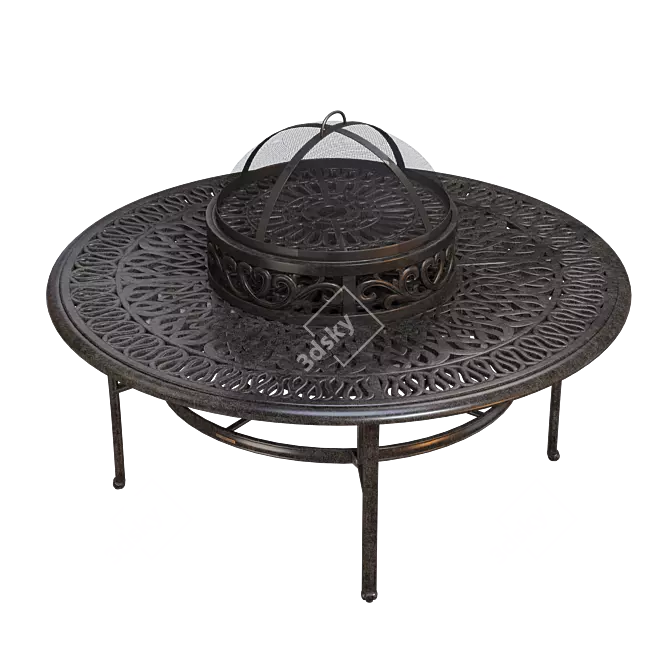 Classic Firepit Table Ø132 cm 3D model image 1
