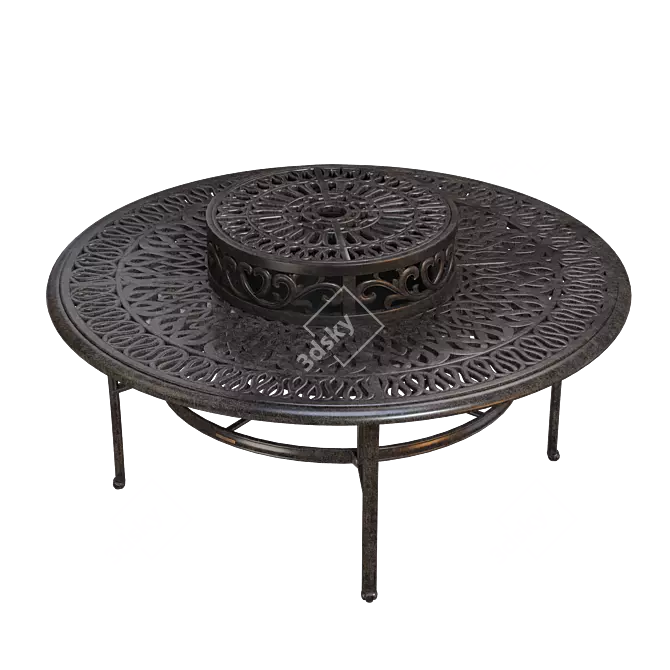 Classic Firepit Table Ø132 cm 3D model image 3
