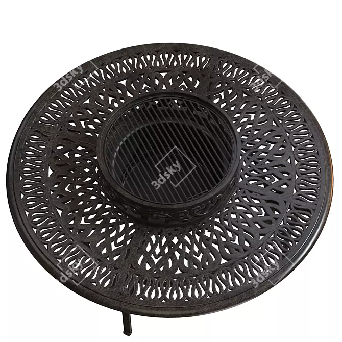 Classic Firepit Table Ø132 cm 3D model image 5