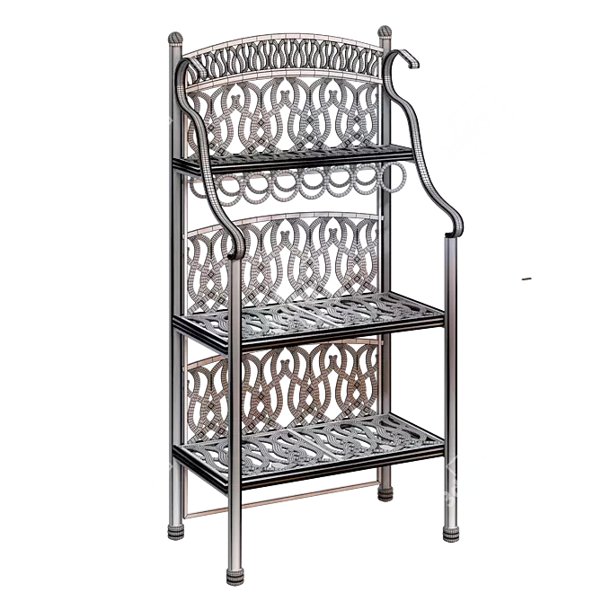 Outdoor Classic Aluminum Shelf 3D model image 7