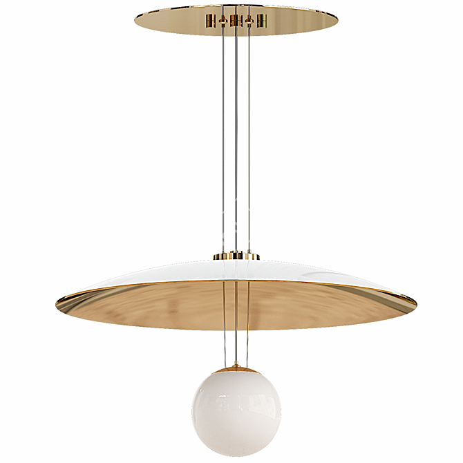 Modern Pendant Light Fixture - Stowe 3D model image 1