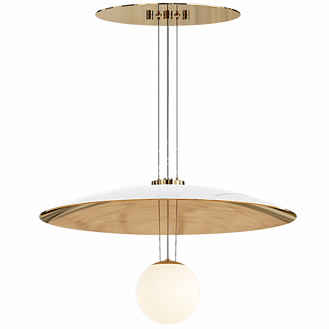 Modern Pendant Light Fixture - Stowe 3D model image 2