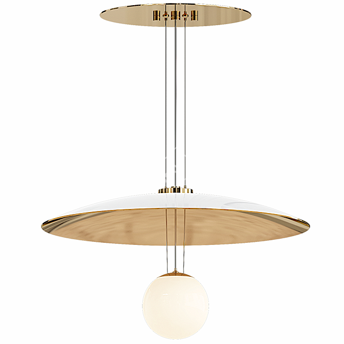 Modern Pendant Light Fixture - Stowe 3D model image 6