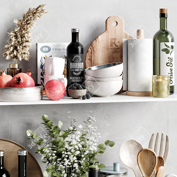 High-Quality Kitchen Accessories Models 3D model image 5