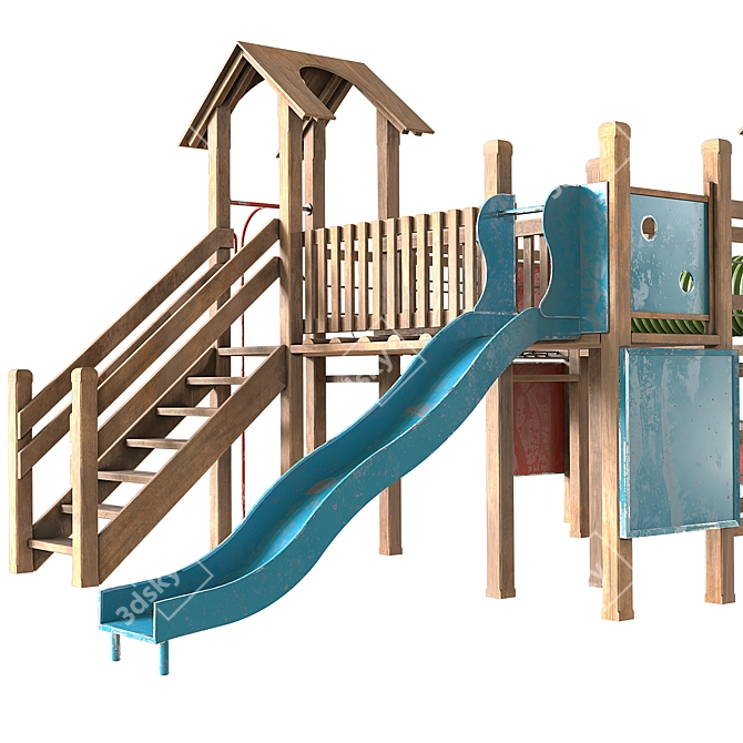 Classic Kids Playground 2015 3D model image 5