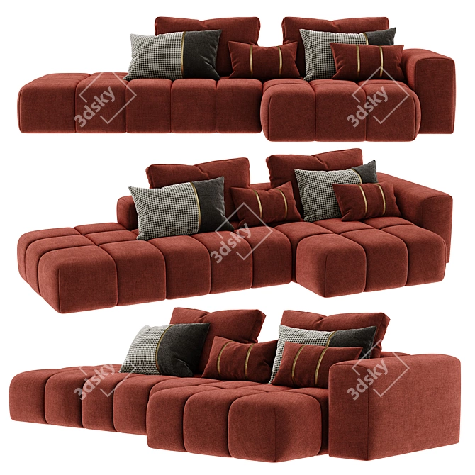 Modern Shamara Sofa - 2015 3D model image 3