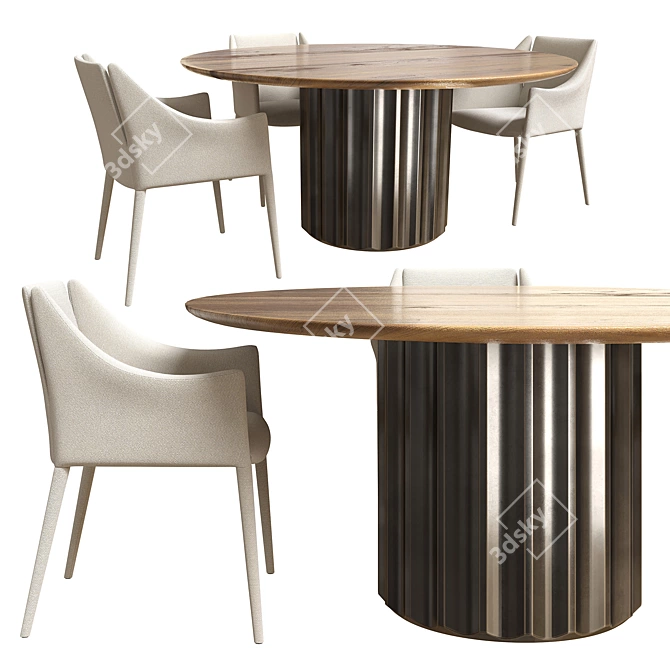 Modern Dorian Table For Stylish Dining 3D model image 1