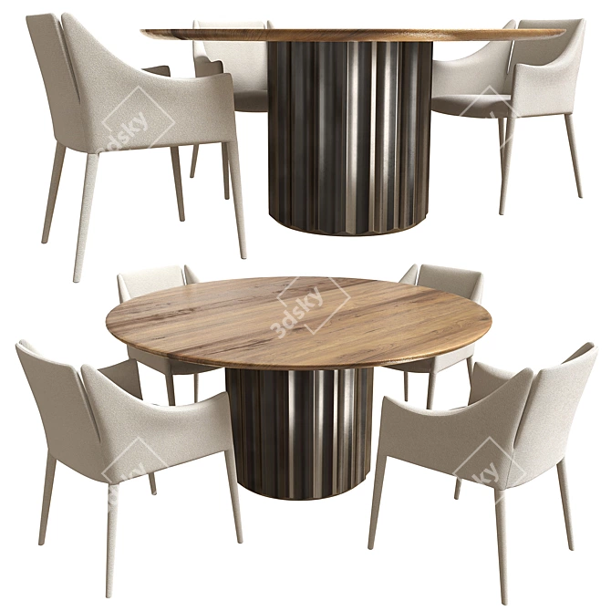 Modern Dorian Table For Stylish Dining 3D model image 2