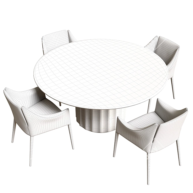 Modern Dorian Table For Stylish Dining 3D model image 6