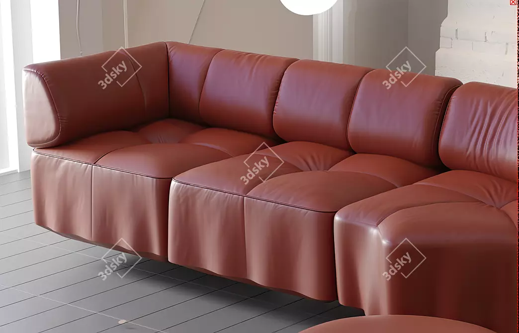 Contemporary Wrap Lounge Chair - Enhance Your Space 3D model image 5