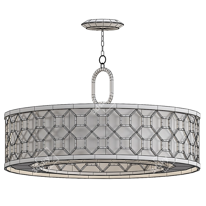 Elegant Allegretto Drum Chandelier 3D model image 3
