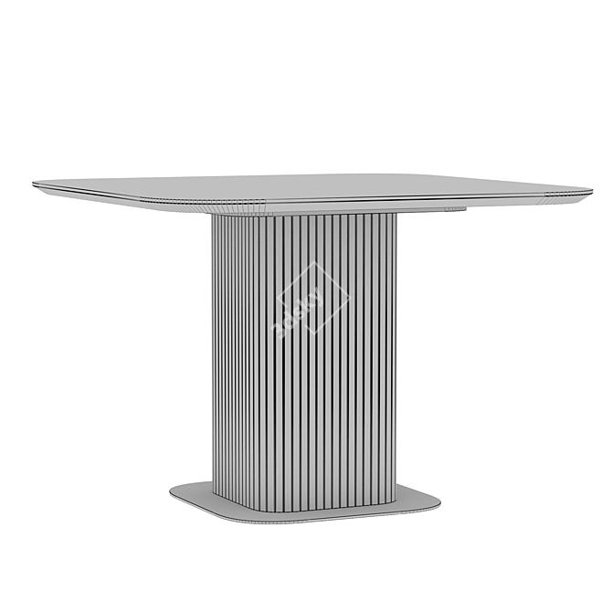 Modern Dining Table Glide Dantone 3D model image 7