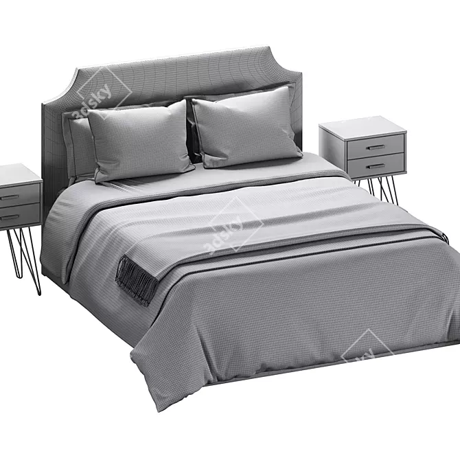 Adona Bed Set, divan.ru 3D model image 5