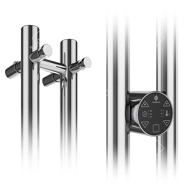 Terminus 1 Towel Warmers Set 3D model image 2