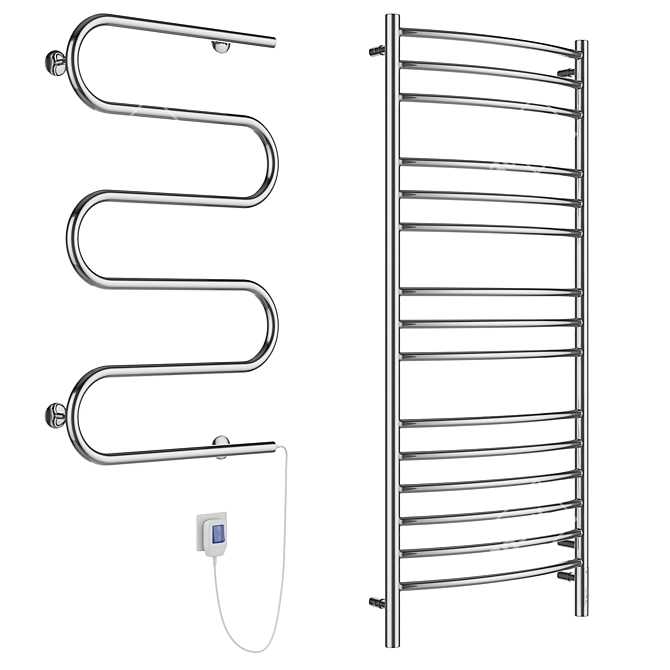 Terminus 1 Towel Warmers Set 3D model image 5