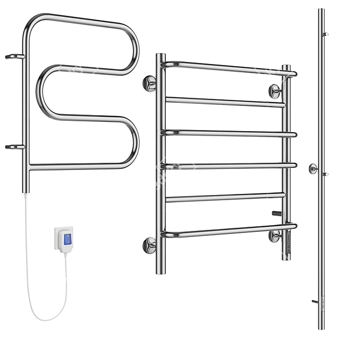 Terminus 4 Towel Warmer Set 3D model image 2