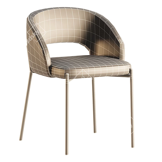 Contemporary Kitchen Chair Halmar K455 3D model image 6