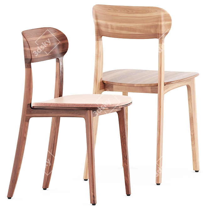 Tanka Chair by Artisan 3D model image 2