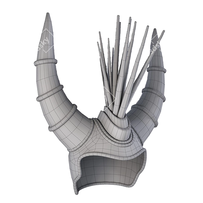 Polygonal Helmet Model - Textured 3D model image 7