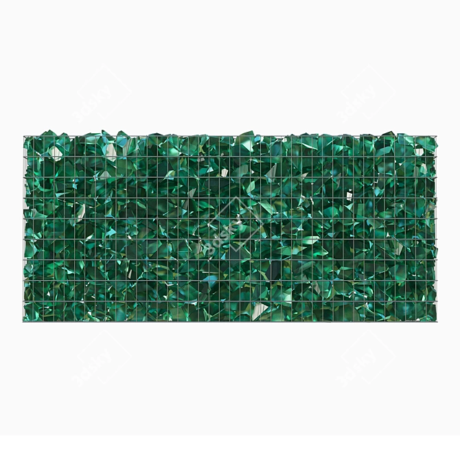  Glass Section Gabion 900х2000 Native 3D model image 4